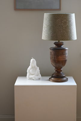 Marigold Woven Skärm med Monterey Lampfot