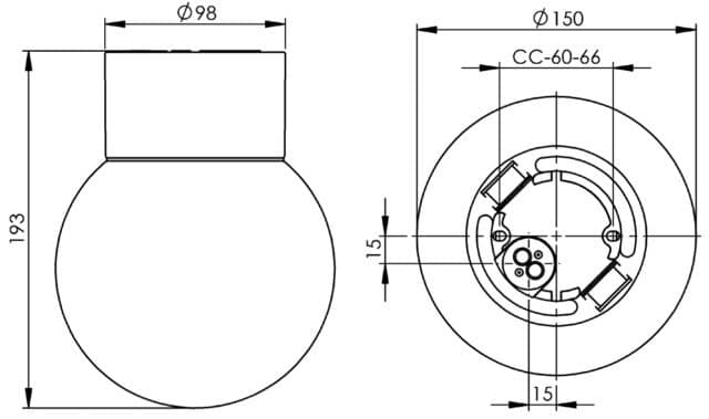 Classic Glob 15cm IP54