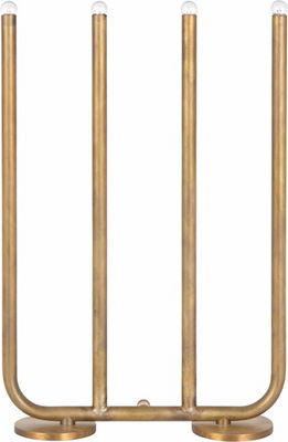 December Ljusstake 4 Rå Mässing