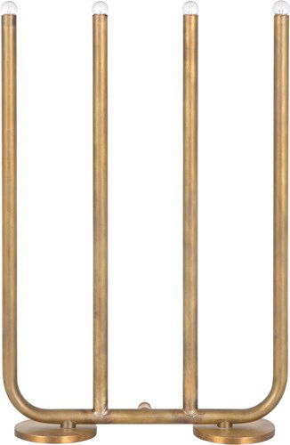 December Ljusstake 4 Rå Mässing