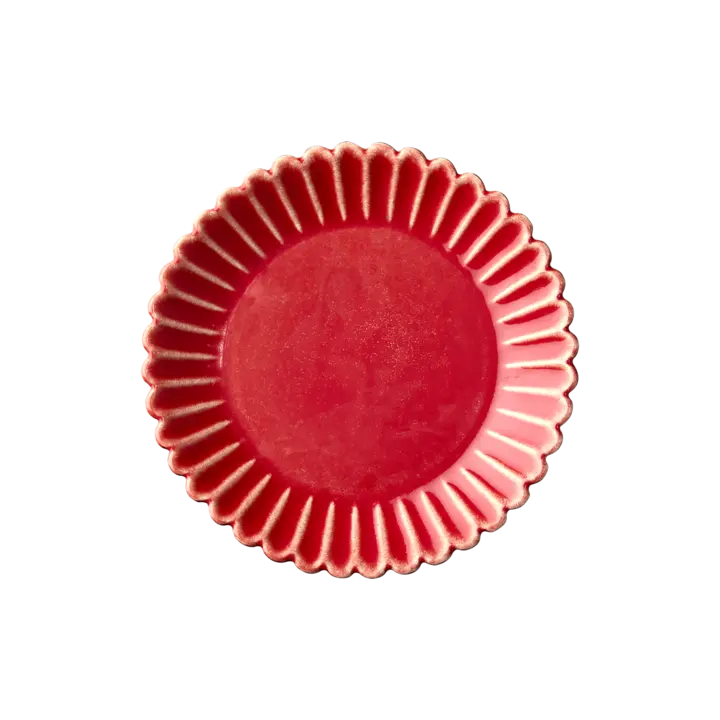 Hulda Tallrik D19 Korallröd 4-pack