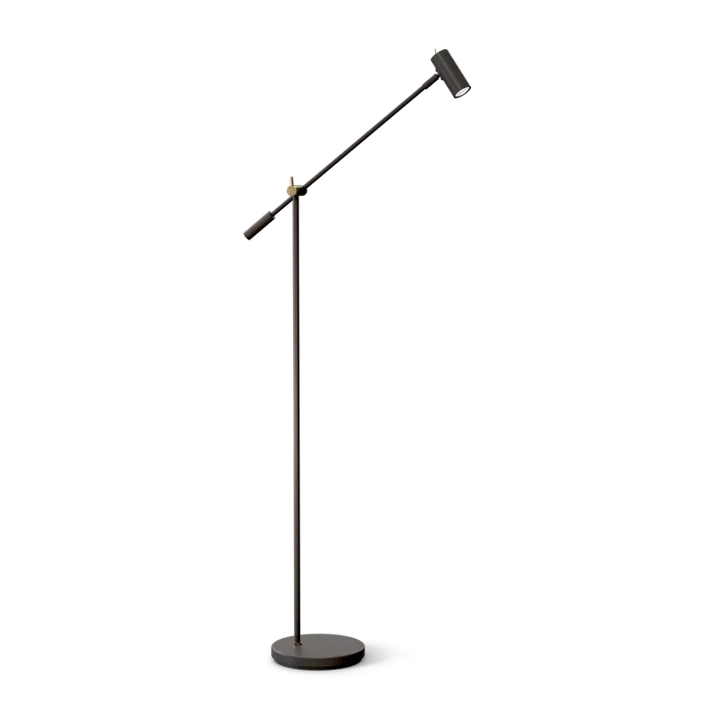 Cato LED Golvlampa Dimbar Svart/Mässing