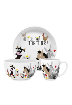 Animal Friends Barnservis 3-delar