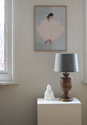 Marigold Woven Skärm med Monteray Lampfot