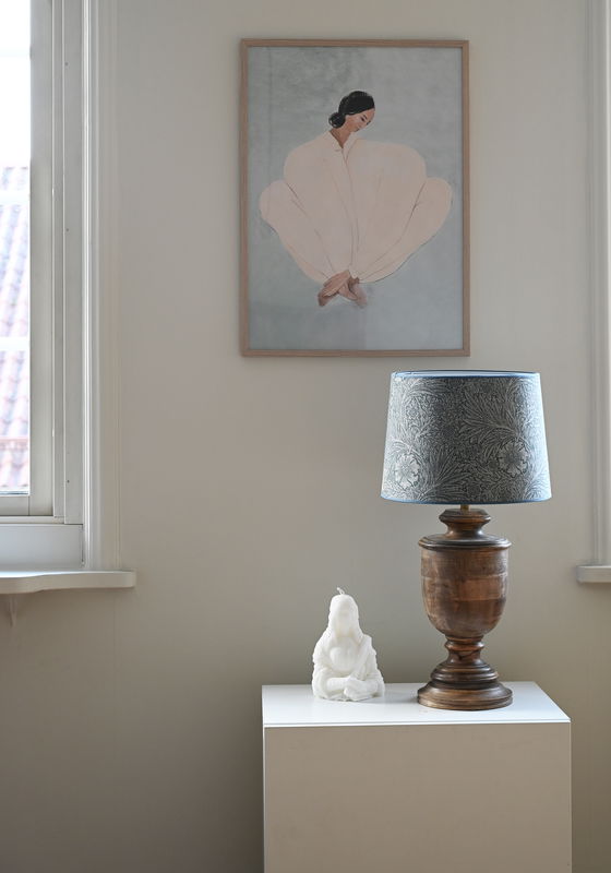 Marigold Woven Skärm med Monteray Lampfot