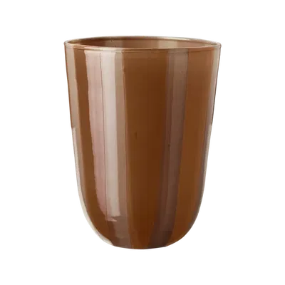 Circus Värmeljushållare Orange/Beige stl M