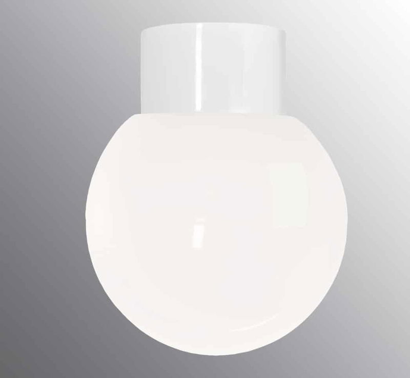 Classic Glob 18cm IP54 Vit/Blank