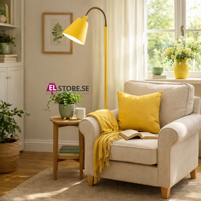 G 932 Haga golvlampa gul