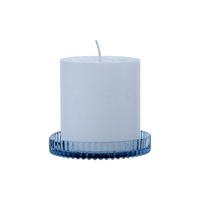 Moa Blockljus Fat Blå 4-pack