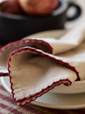 Stine Kökshandduk 50x70cm Röd