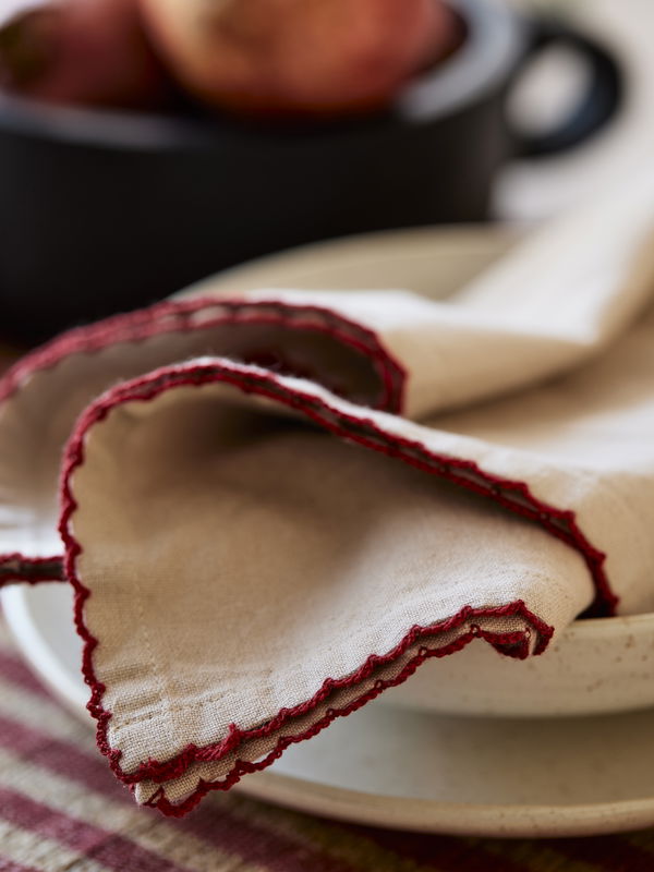 Stine Kökshandduk 50x70cm Röd