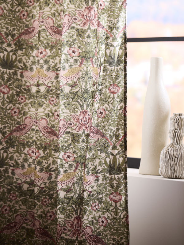 Vilja Gardiner 2P 2x130x250cm Mossa