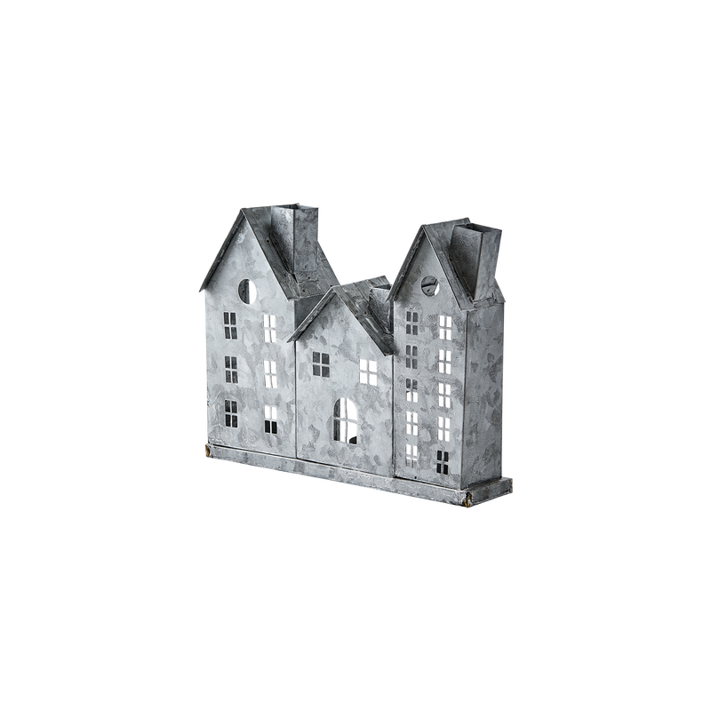 Fenix Ljuslykta Hus L26 Grå/Vit