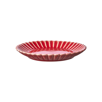 Hulda Tallrik D19 Korallröd 4-pack