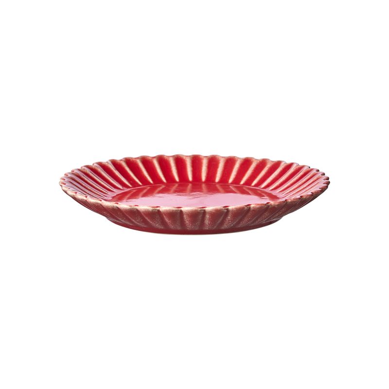 Hulda Tallrik D19 Korallröd 4-pack