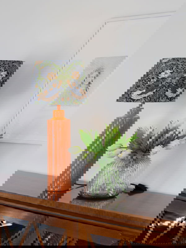 Solo bordslampor blank orange