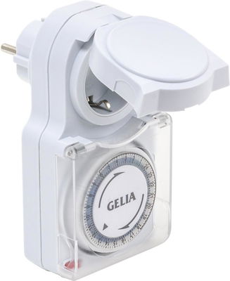 Klockströmbrytare dygn kapslad IP44