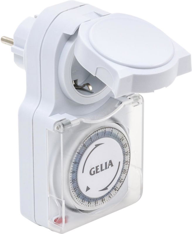 Klockströmbrytare dygn kapslad IP44