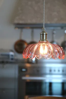 Kurage Taklampa Rosa