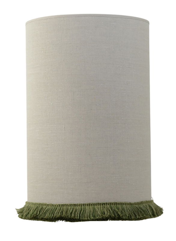 Carolin Skärmar Cylinder Natur/Grön Frans