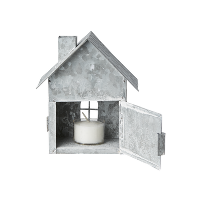 Fenix Ljuslykta Hus L12/H14 Grå/Vit