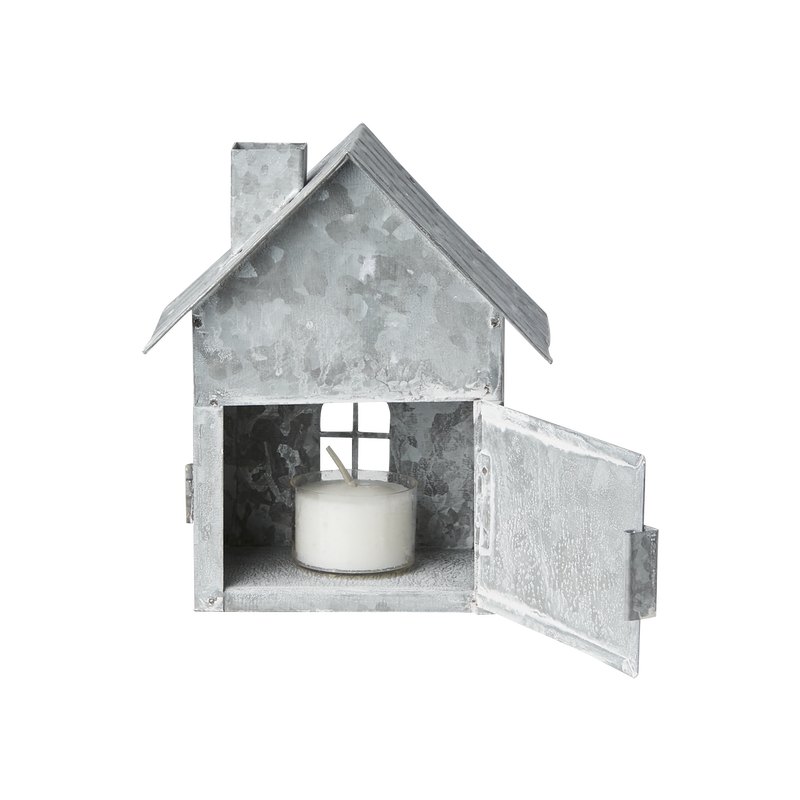 Fenix Ljuslykta Hus L12/H14 Grå/Vit