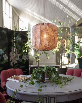 Beata Takskärm D38 Sunshine Vinröd