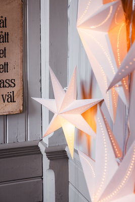 Klassisk vit julstjärna 45cm