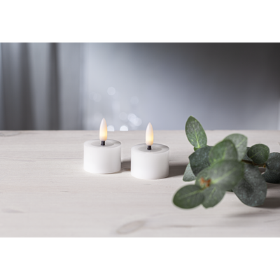 Flamme Flow värmeljus 4x5cm LED 2-pack