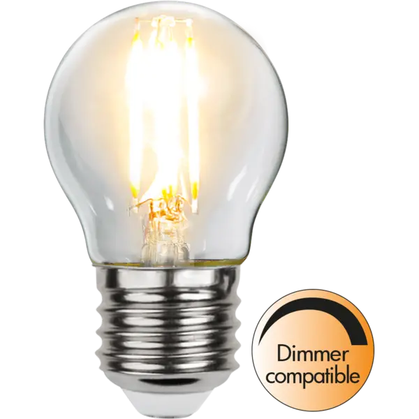 Klotlampa E27 827 2,5W klar dim