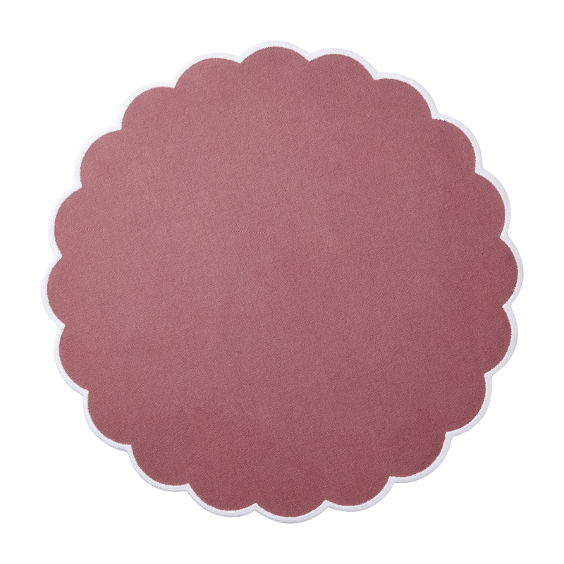 Flora Tallriksunderlägg D36 Rosa 6-pack