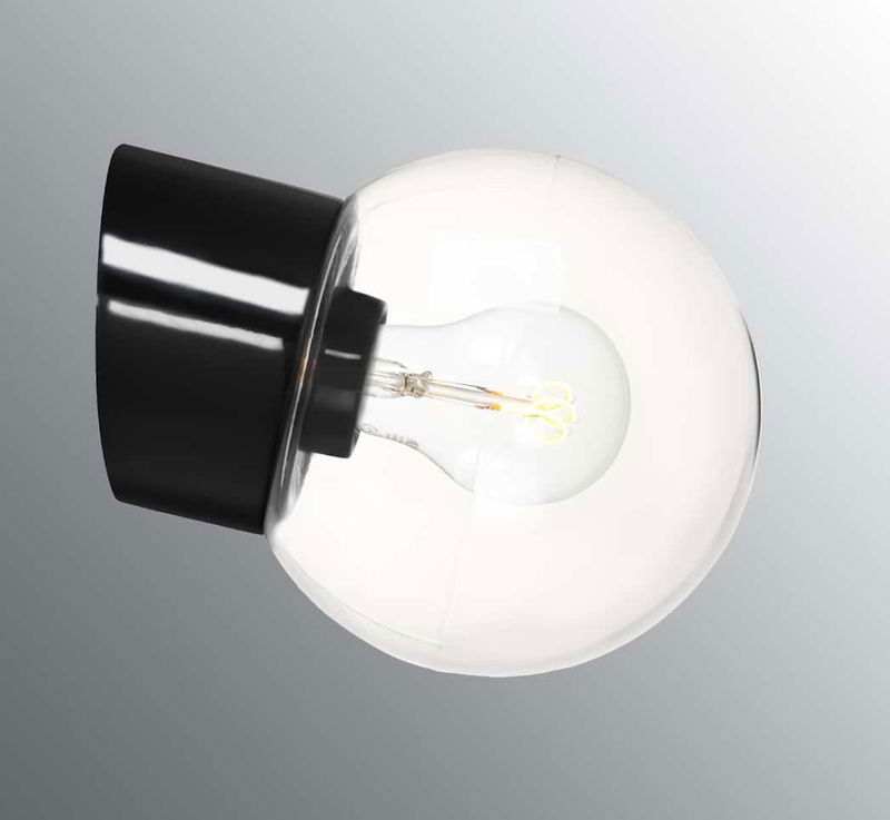 Classic Glob Sned 15cm IP54 Svart/Klar