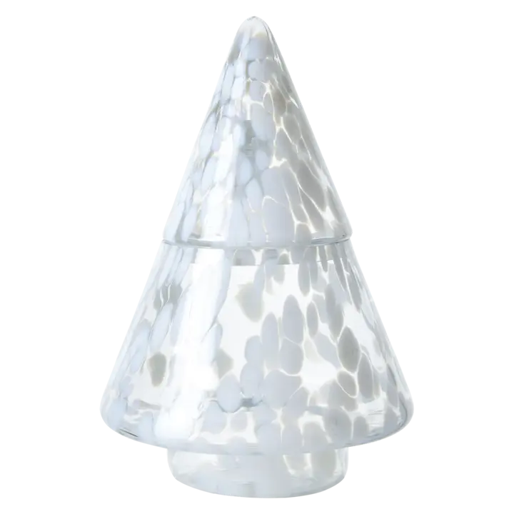 Gran Skål m. lock Vit/Isblå