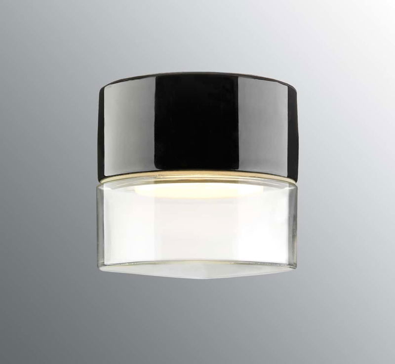 Aton Giza Plafond Svart/Klar IP44