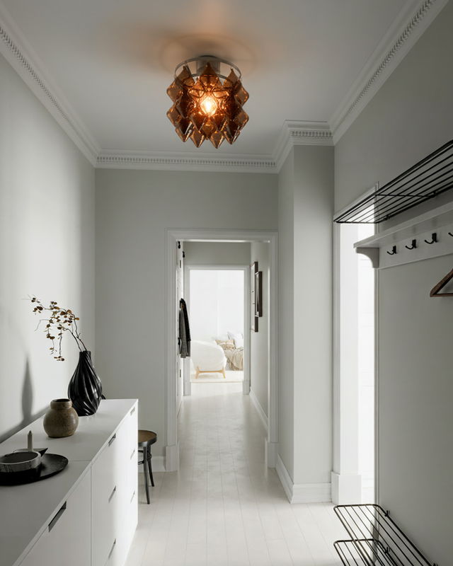 Gemma Plafond D45 Borstad Stål/Brun