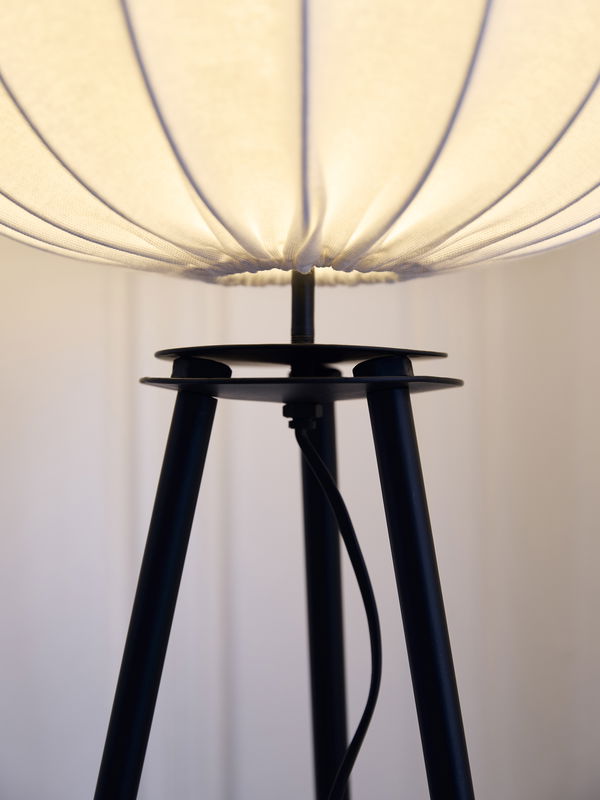 Base golvlampa tripod matt svart