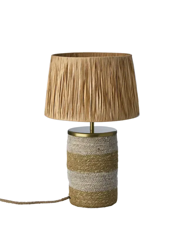 Lando Bordslampa H47 Vit/Natur