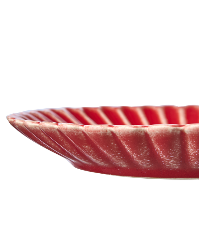 Hulda Tallrik D19 Korallröd 4-pack