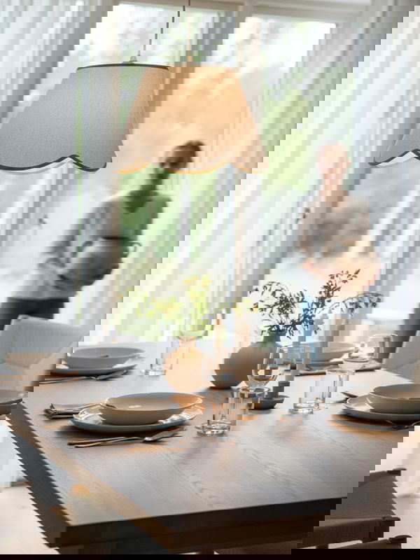 Nell Taklampa 35cm Beige