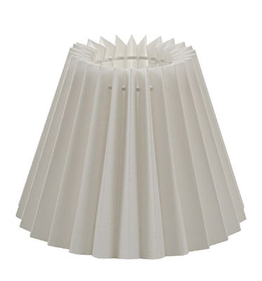 Carolin Skärmar Rund Plisserad Vit