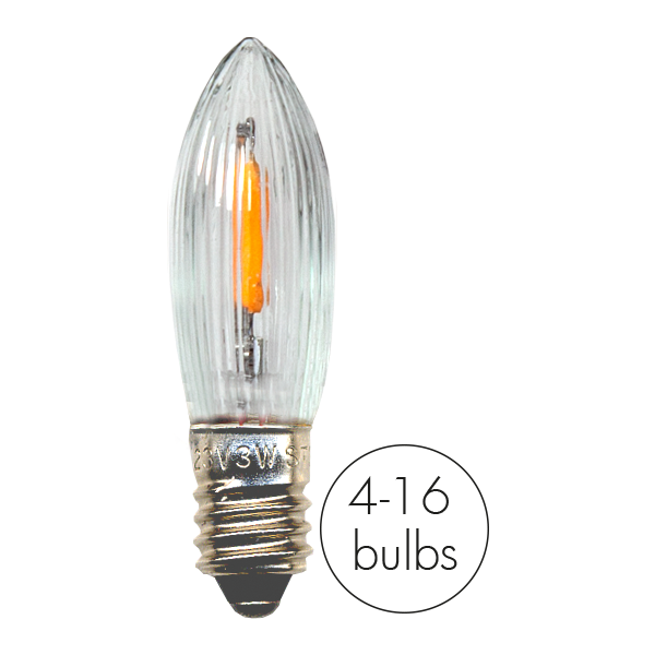 Reservlampa LED ljusstakar 4-16 ljus