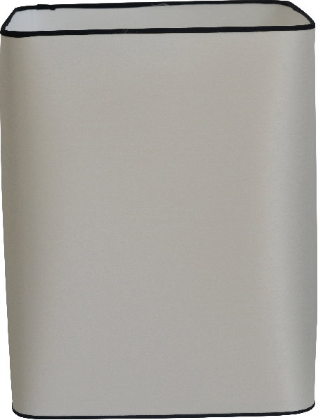 Galaxy Skärm Rektangulär Offwhite m. Svarta Band