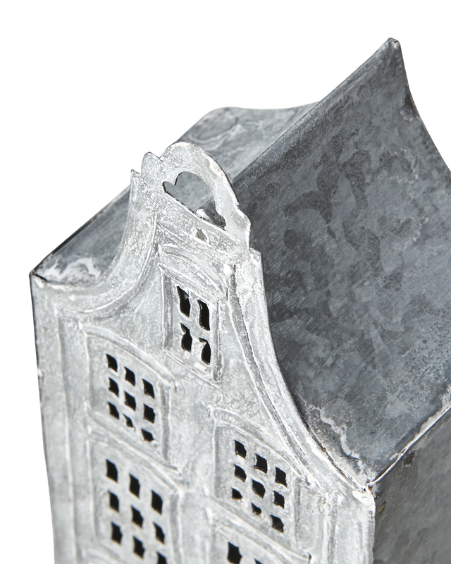 Fenix Ljuslykta Hus L8/H18 Grå/Vit