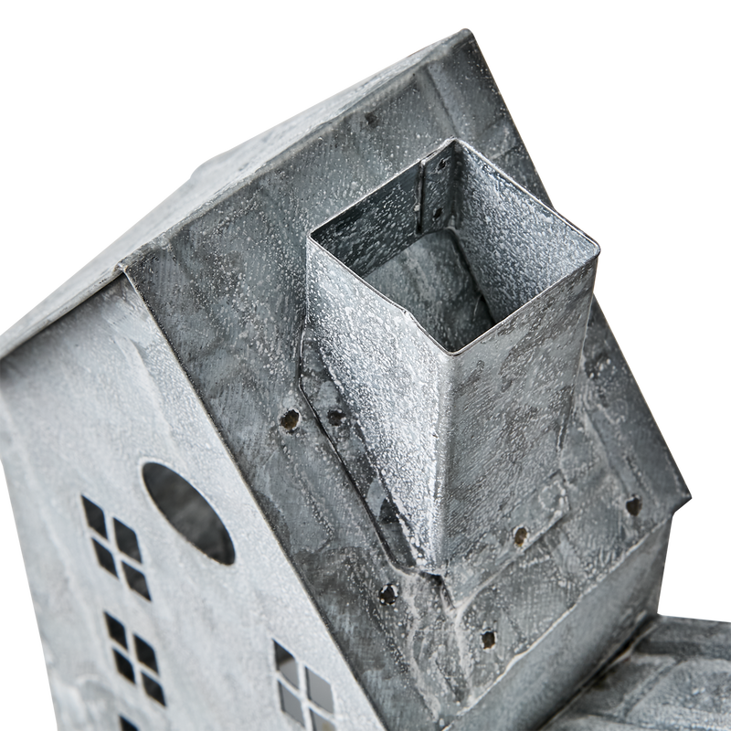 Fenix Ljuslykta Hus L26 Grå/Vit