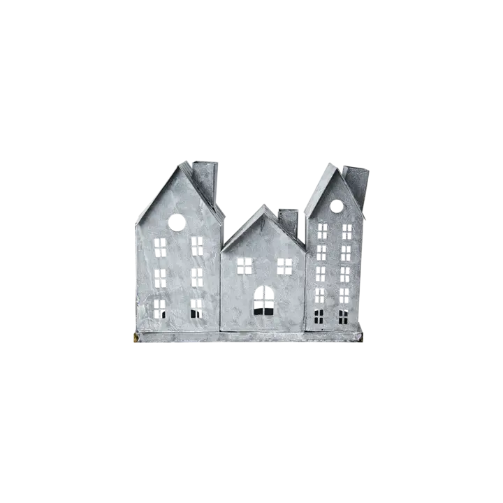 Fenix Ljuslykta Hus L26 Grå/Vit