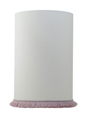 Carolin Skärmar Cylinder Vit/Ljusrosa Frans