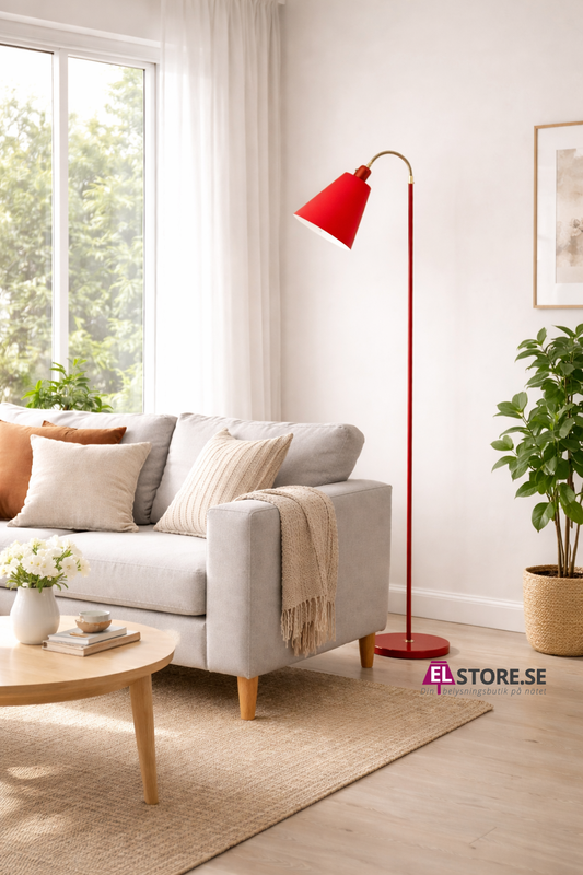 G 932 Haga golvlampa röd