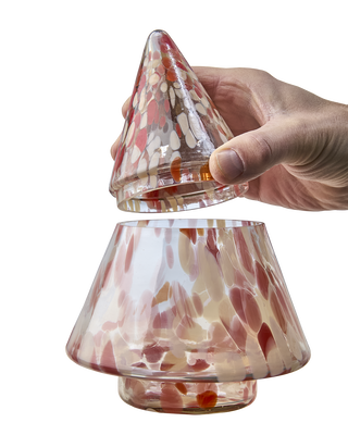 Gran Skål m. lock Röd