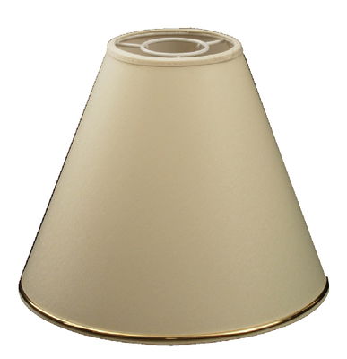 Chintz toppringskärm kant beige/guld