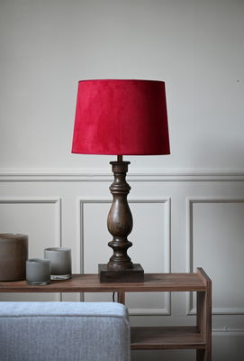 Matrix Skärm Röd med Montecristo Lampfot